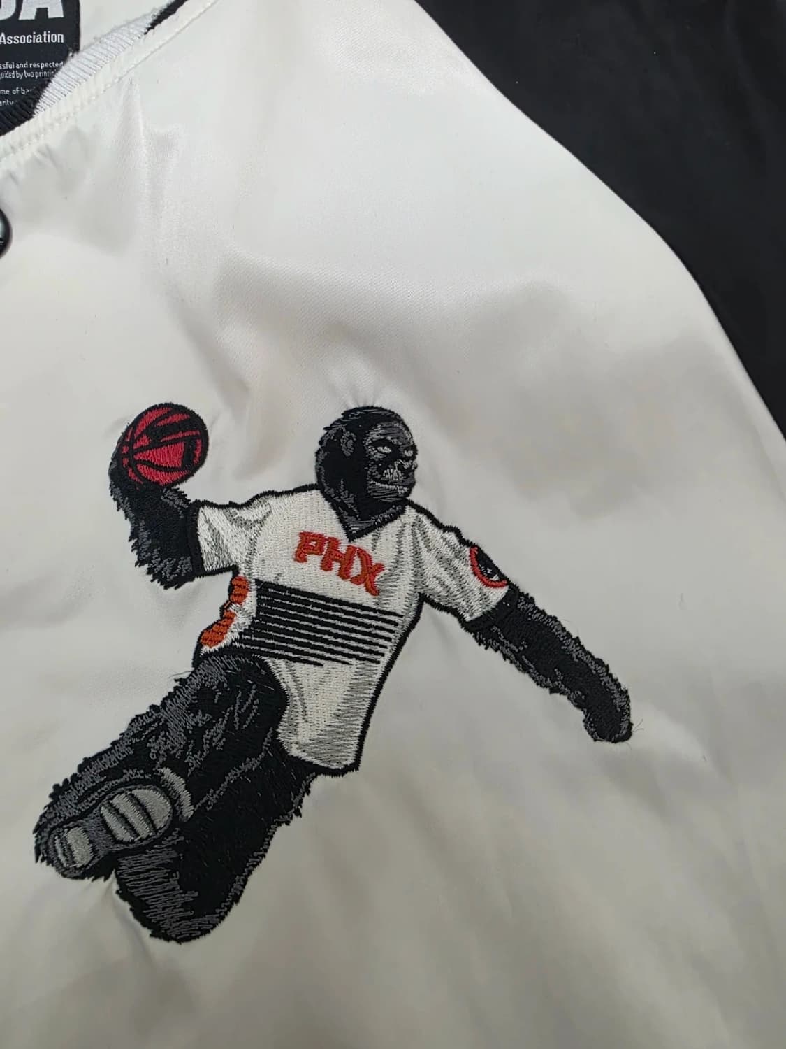 NBA 피닉스 선즈 고릴라 자수 바시티 자켓 스카잔 M 상품이미지4