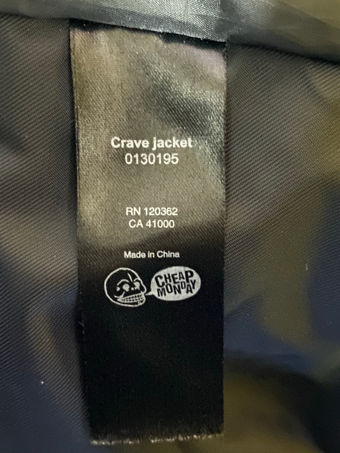 CheapMonday 칩먼데이 나일론 크레이브 자켓 XS 상품이미지7