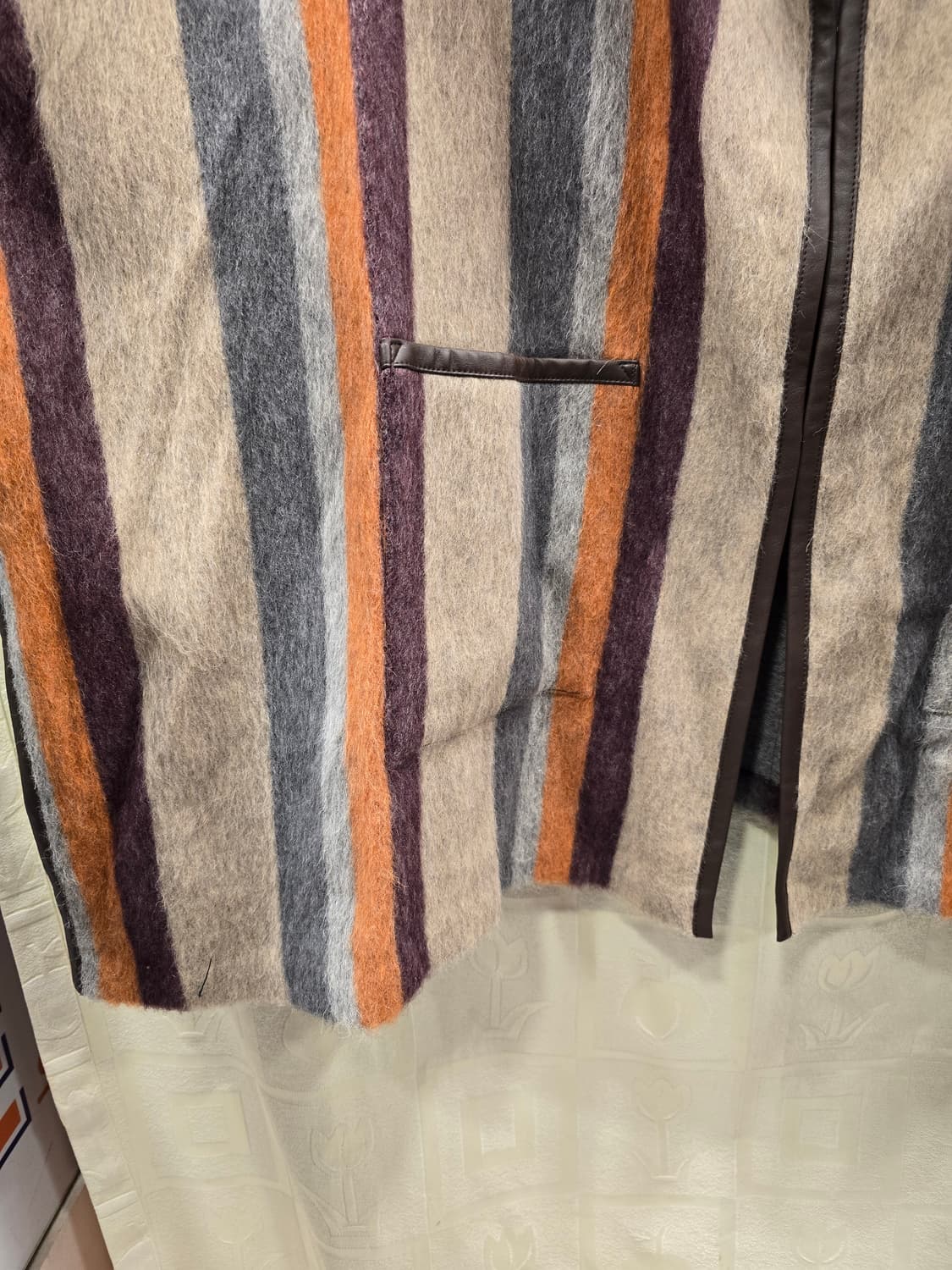 LBL 폭스 후드 알파카 숄코트 프리사이즈 상품이미지5