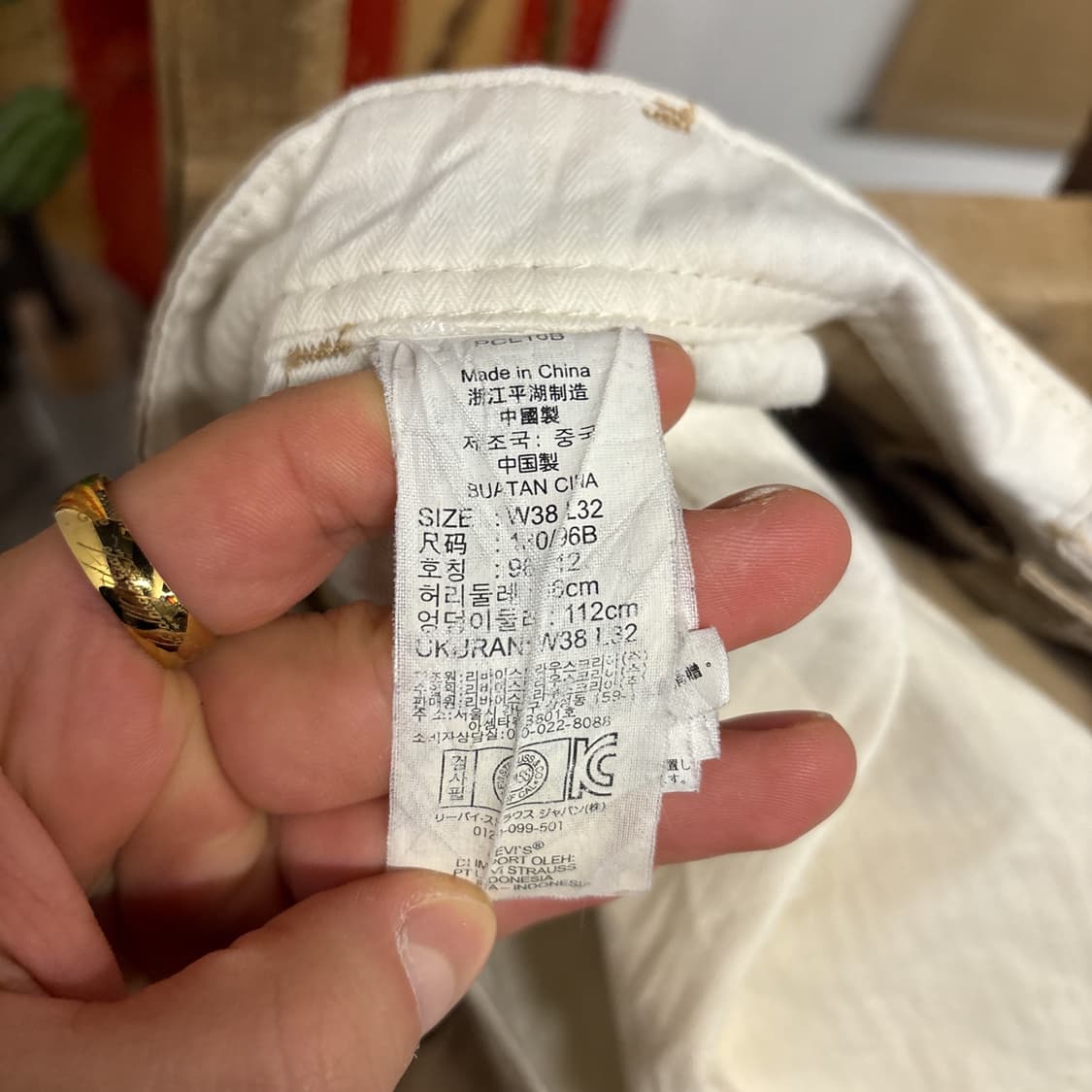 00s 리바이스 502 라이트코튼 와이드 카고팬츠 빅포켓 N773 상품이미지8