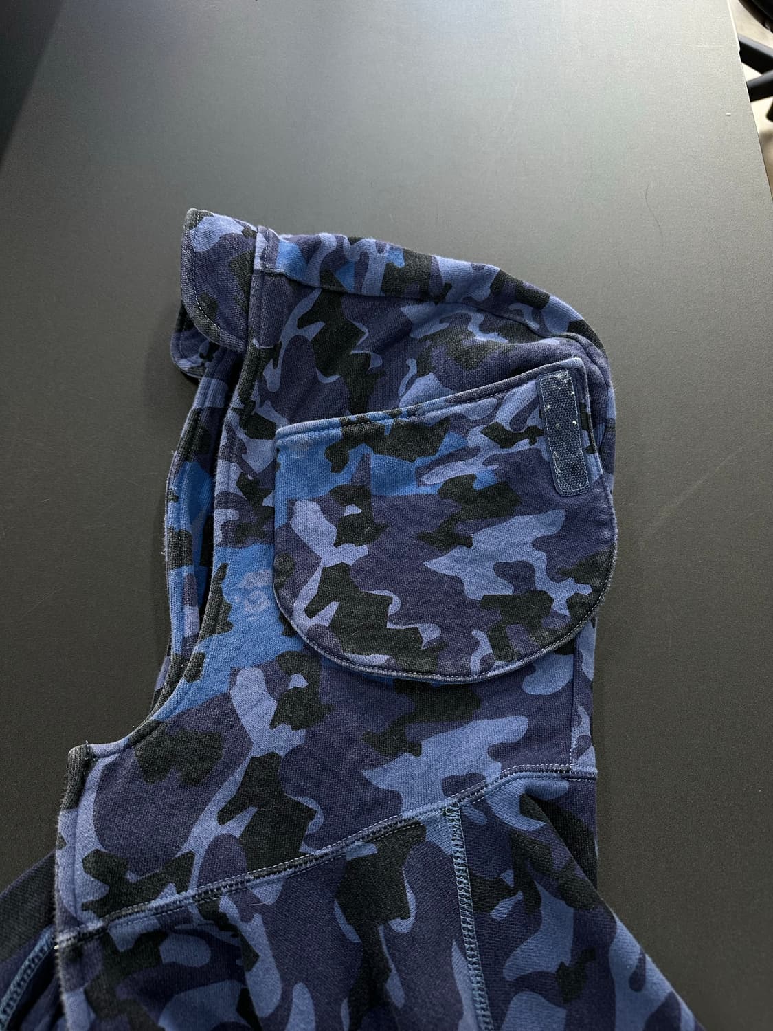 베이프 마스크 샌드카모 밀리터리 릴렉스드핏 풀후드집업 청계 상품이미지7