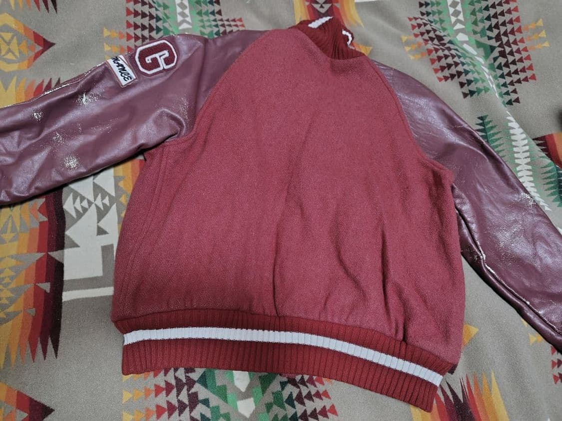 히스테릭 글래머 X 휴잇 빈티지 레더 바시티 자켓 상품이미지2