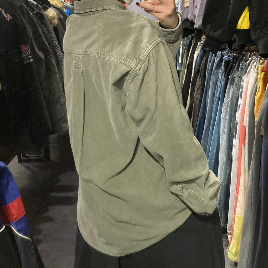 [IM]칼하트 코듀로이 워크셔츠 올리브그린 상품이미지6