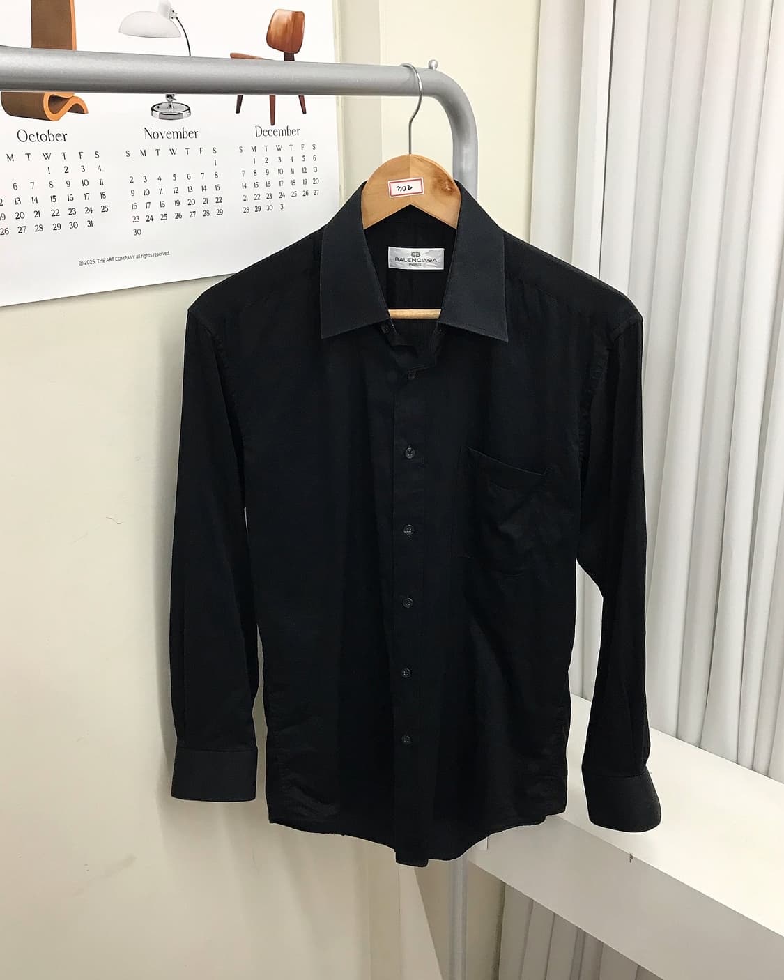 발렌시아가 BB로고 블랙 셔츠 상품이미지1