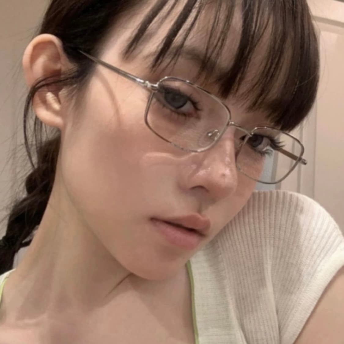 빈티지 실버테 안경 상품이미지3