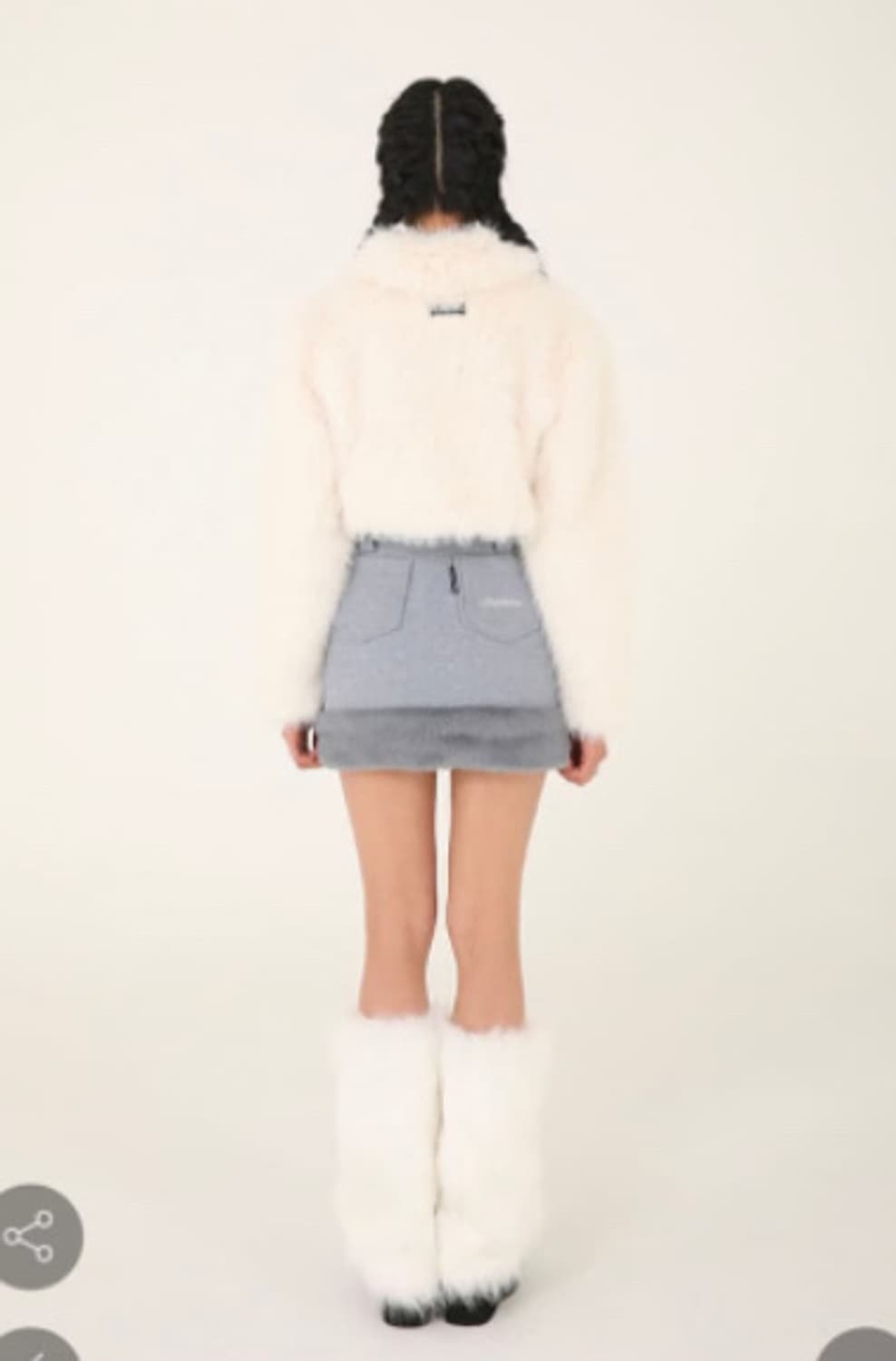 어글리쉐도우 크롭 퍼자켓 상품이미지3