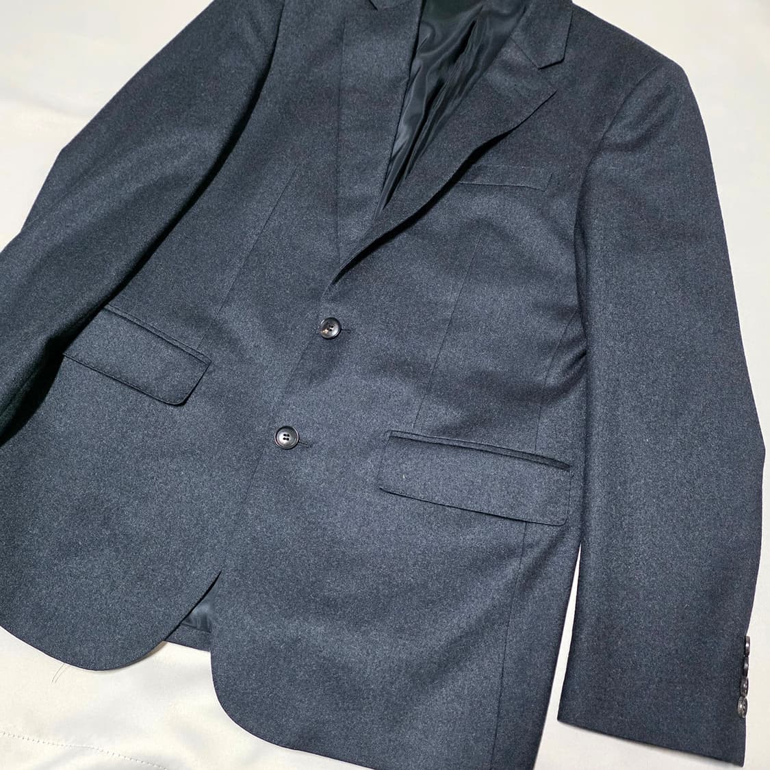 [95] 바쏘 BASSO REDA 이태리 슬림핏 울 자켓 다크그레이 상품이미지3