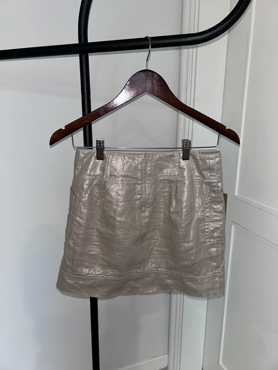 Sand Glossy Pocket Mini Skirt/빈티지 미니 스커트 상품이미지2