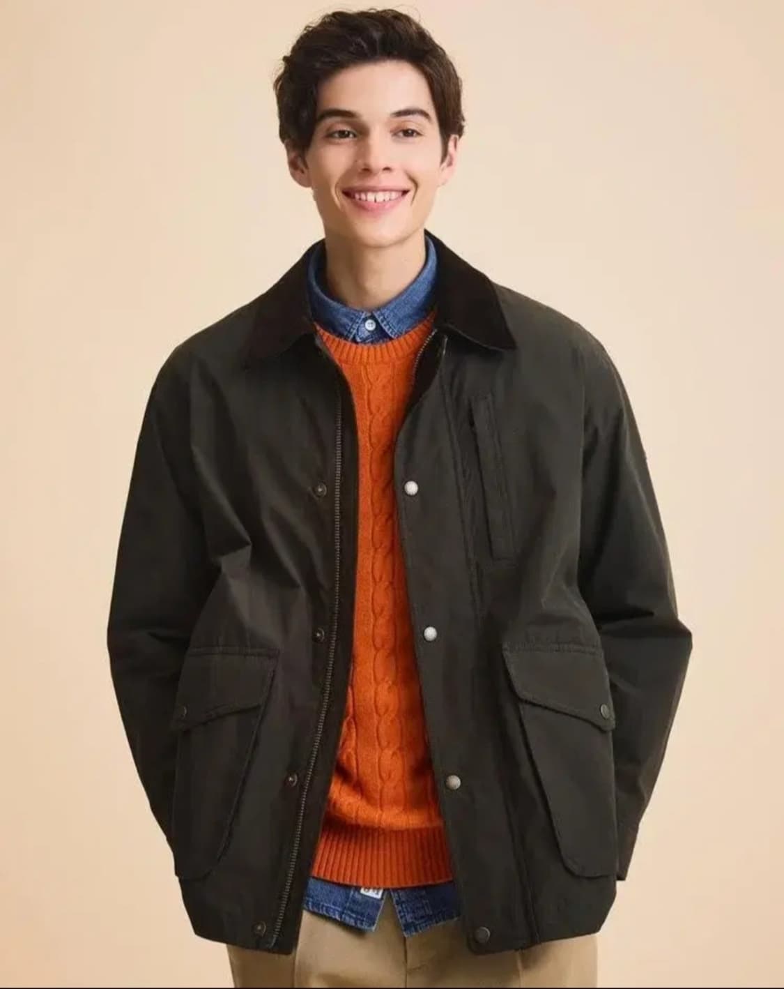 헤지스 헌팅자켓 카키
95사이즈 상품이미지1