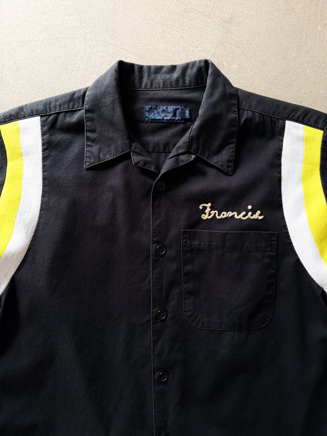 B.B.H. Black Cotton Bowling Shirt 상품이미지3