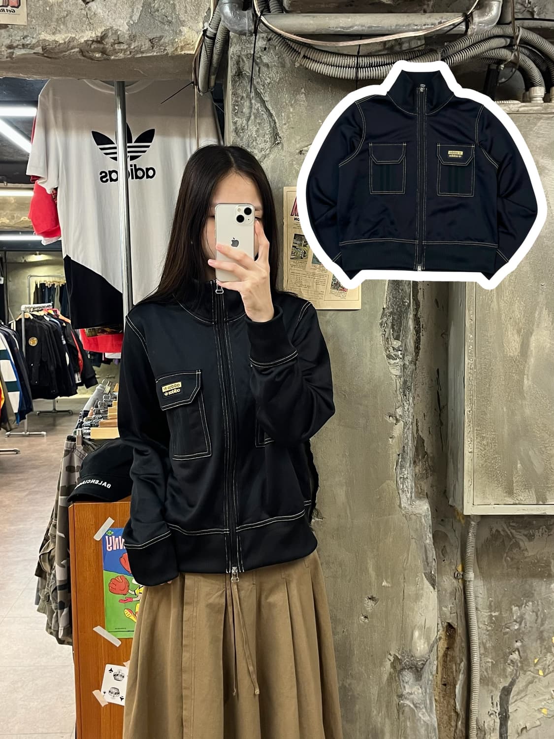 아디다스 투웨이 스티치 져지 블랙 L #csz1069 상품이미지1