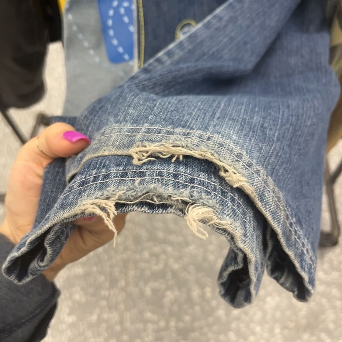 RAW BLUE 올드스쿨 스티치 아트 데님 팬츠 32인치 C06539 상품이미지7