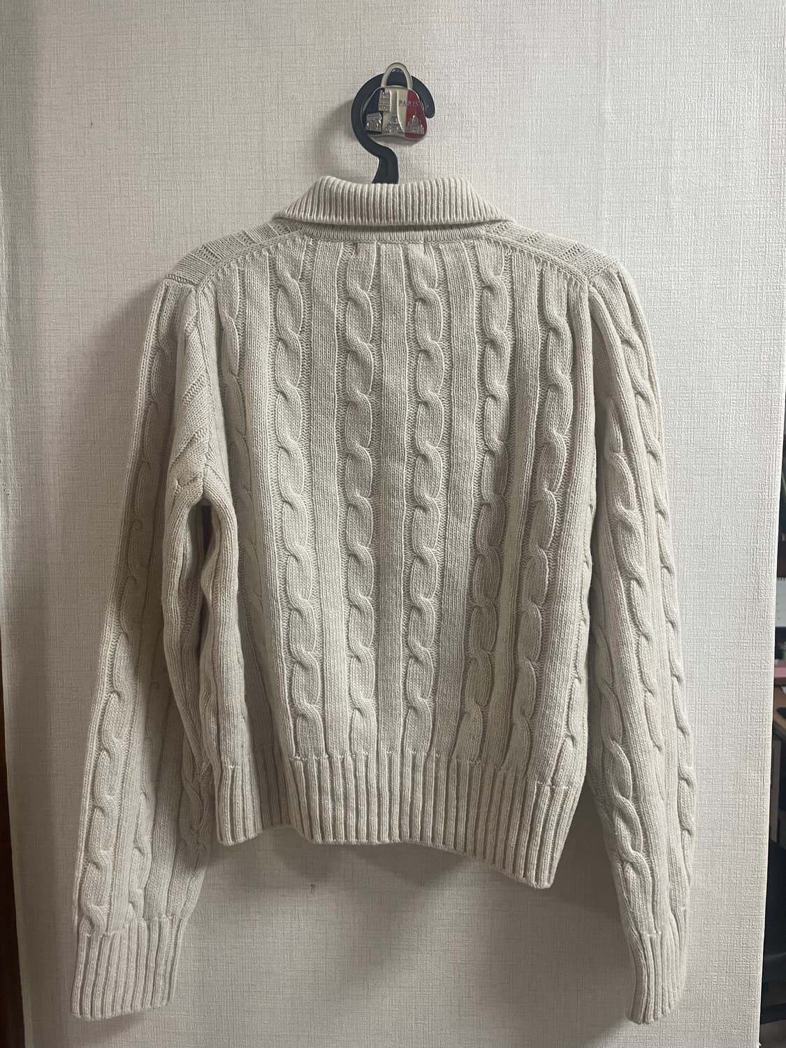 LEVAR 르바 울 꽈배기 니트 새상품 상품이미지4