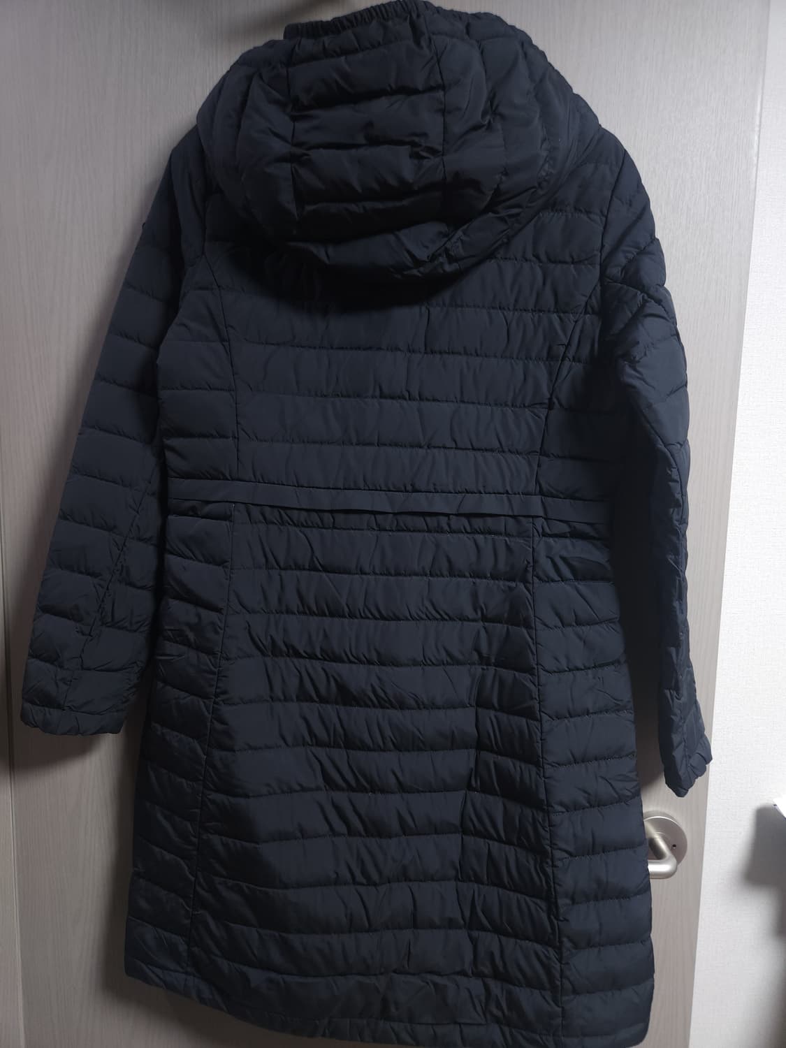 아이더 경량 거위털 후드 롱 패딩자켓, M 상품이미지4