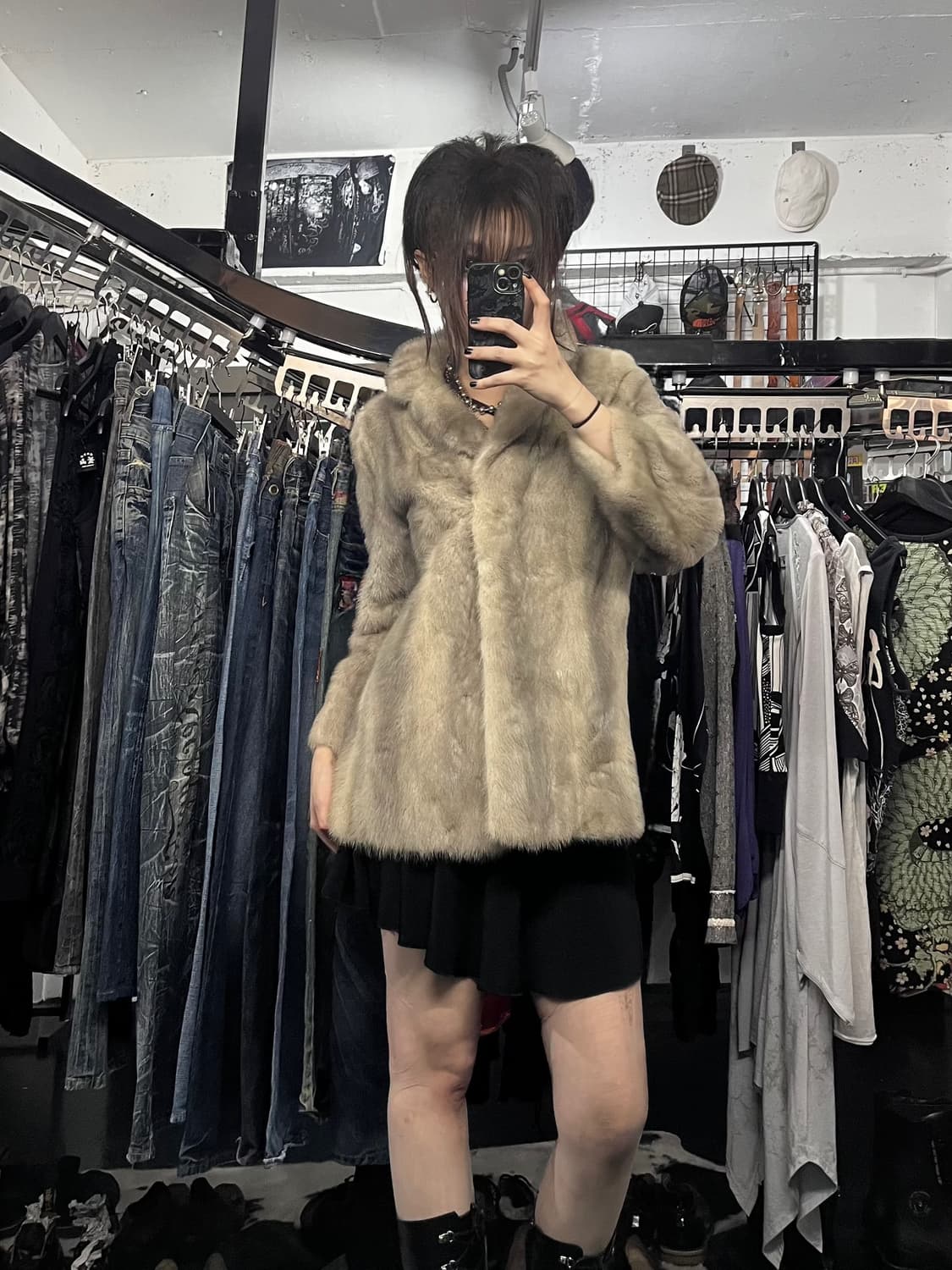 사가 밍크 퍼 자켓 상품이미지1