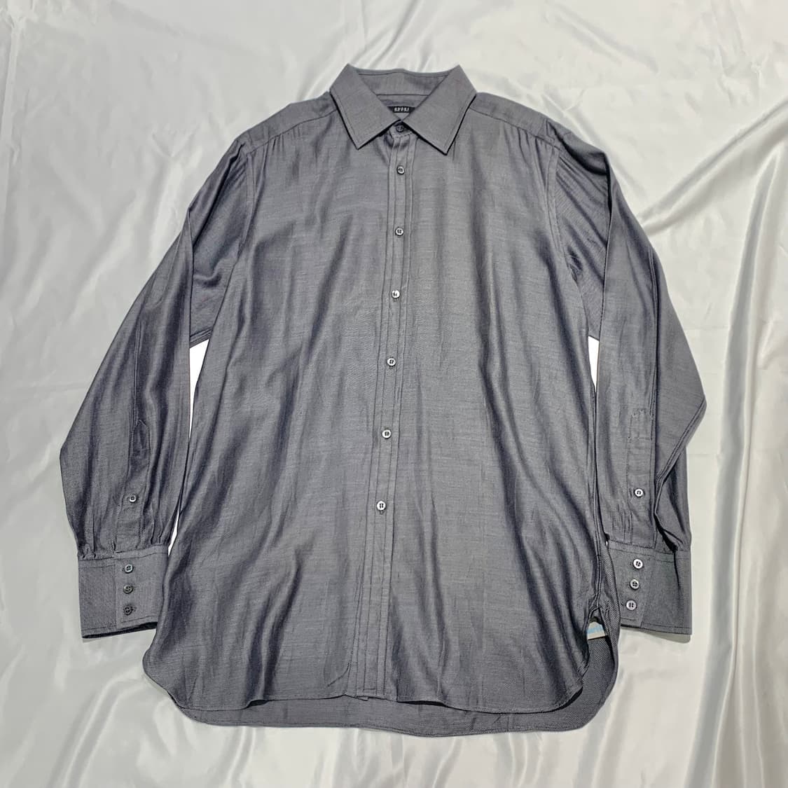 Gucci Charcoal Herringbone Shirt 구찌 해링본 상품이미지1
