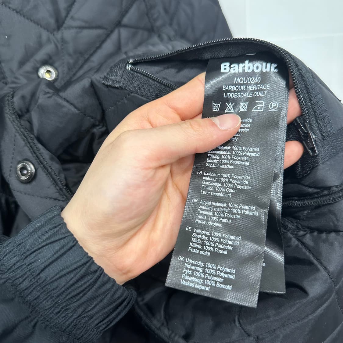 바버 퀄팅 자켓 상품이미지5