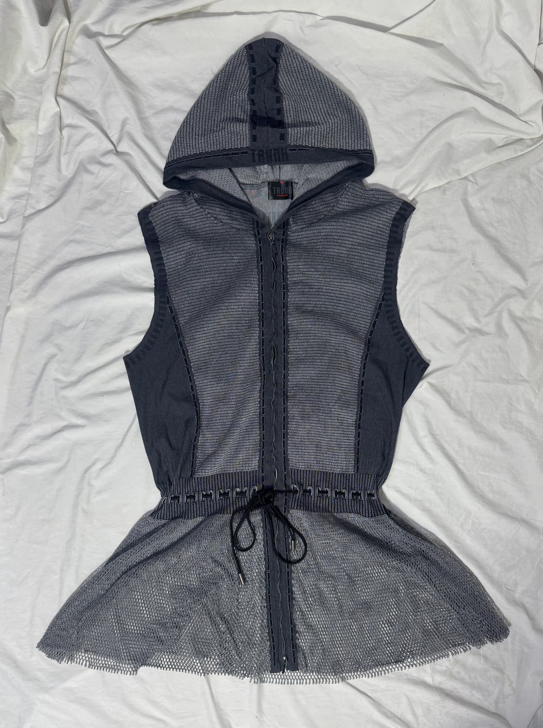 Trunk Hiroko Koshino 메쉬 후드 원피스 y2k 상품이미지1