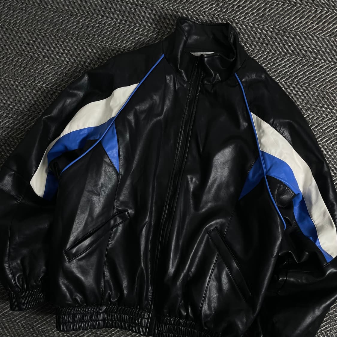 Our room 빈티지 비건레더 바이커 봄버 자켓y 3140 상품이미지1