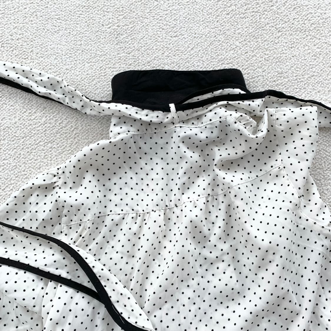 폴카도트 리본 히메 블라우스 상품이미지5