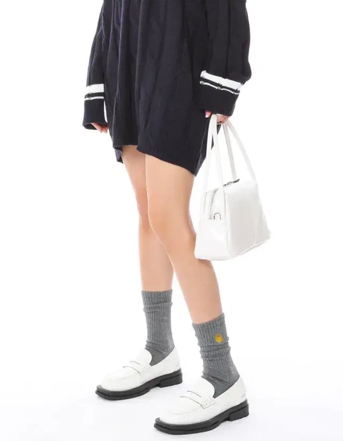 글로우 레더 토트백 상품이미지3