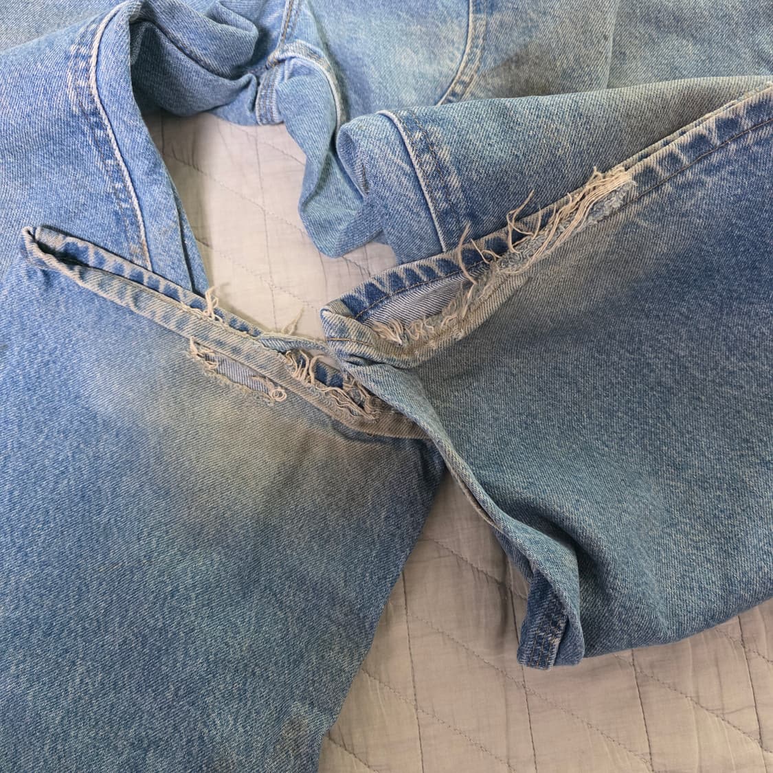 [42X32] 빈티지 칼하트 더블니 B73 DST 데님팬츠 B-12 상품이미지7