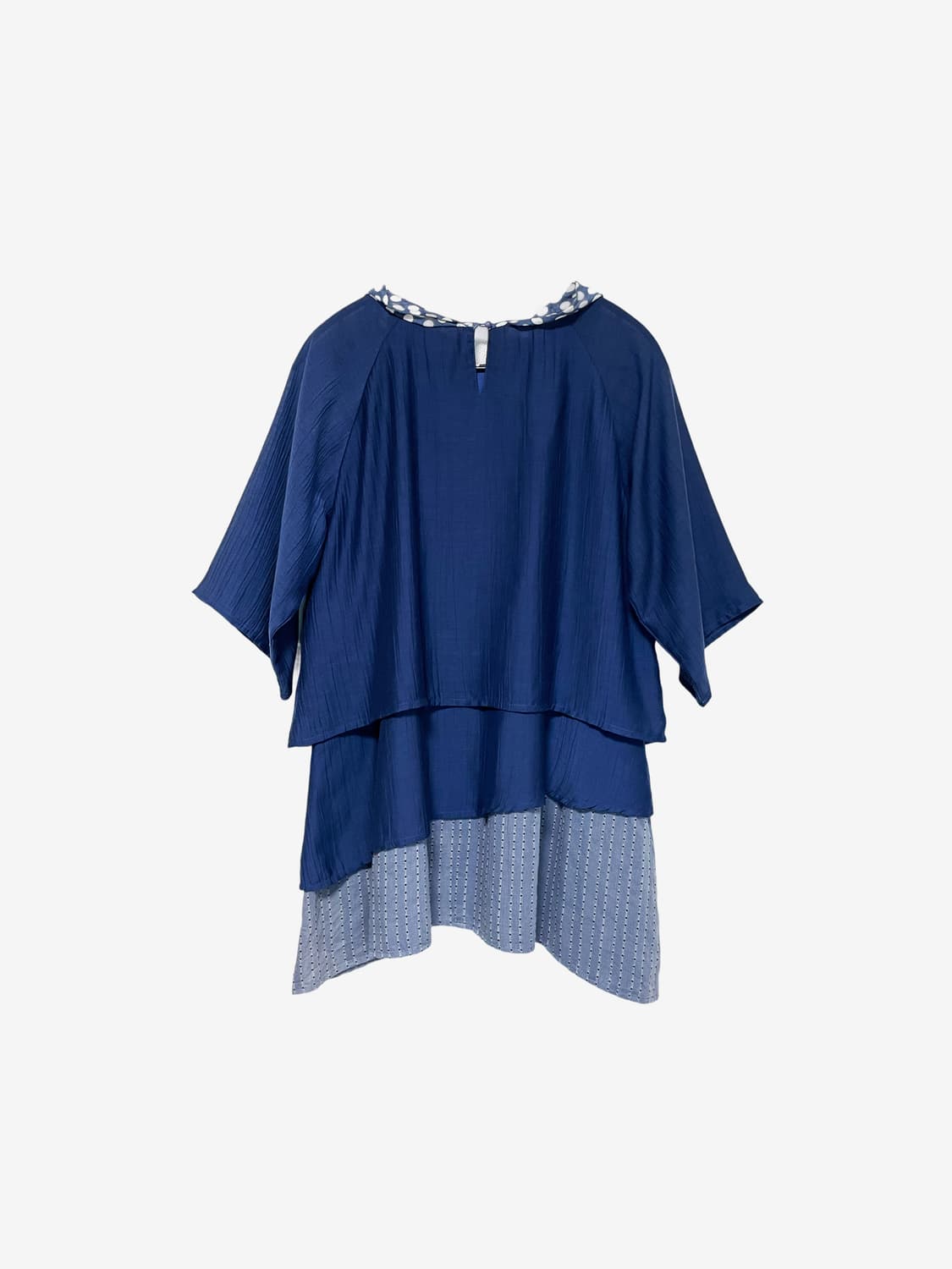 Layered Scarf Point Tshirt - Indigo Blue 상품이미지6
