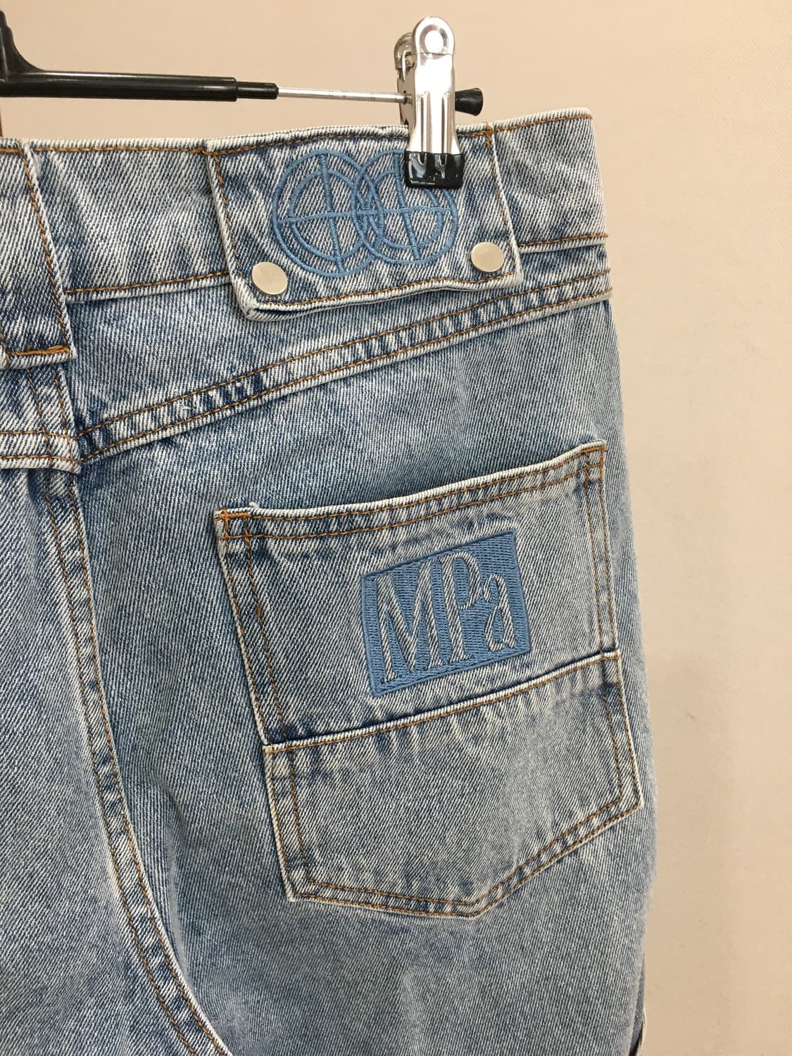 (m) MPa CALF POCKET PANTS (STEEL BLUE) 상품이미지1
