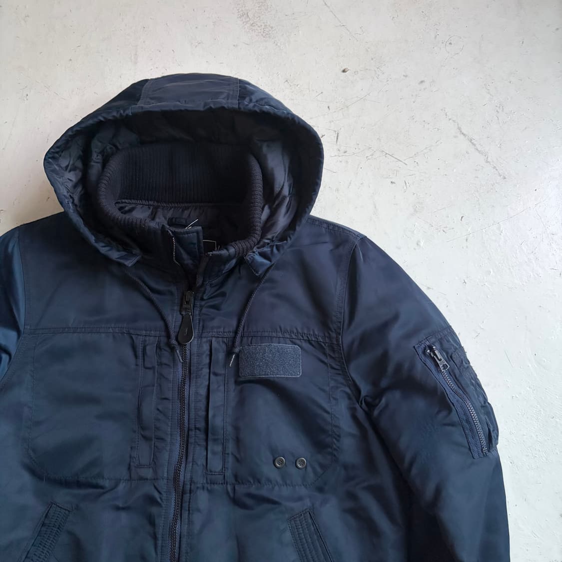 알파 인더스트리 빈티지 후드 봄버자켓 L 상품이미지2