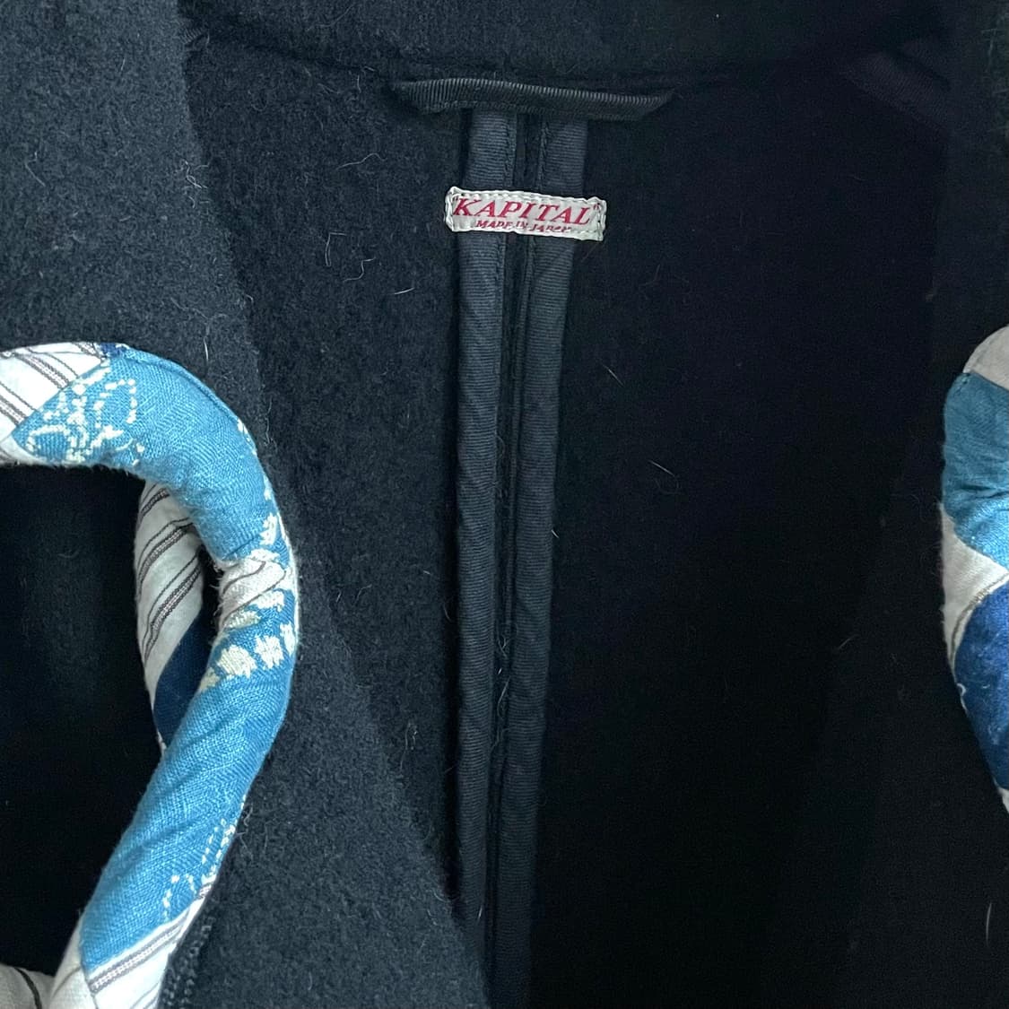 캐피탈 파이핑 울 코트 상품이미지3