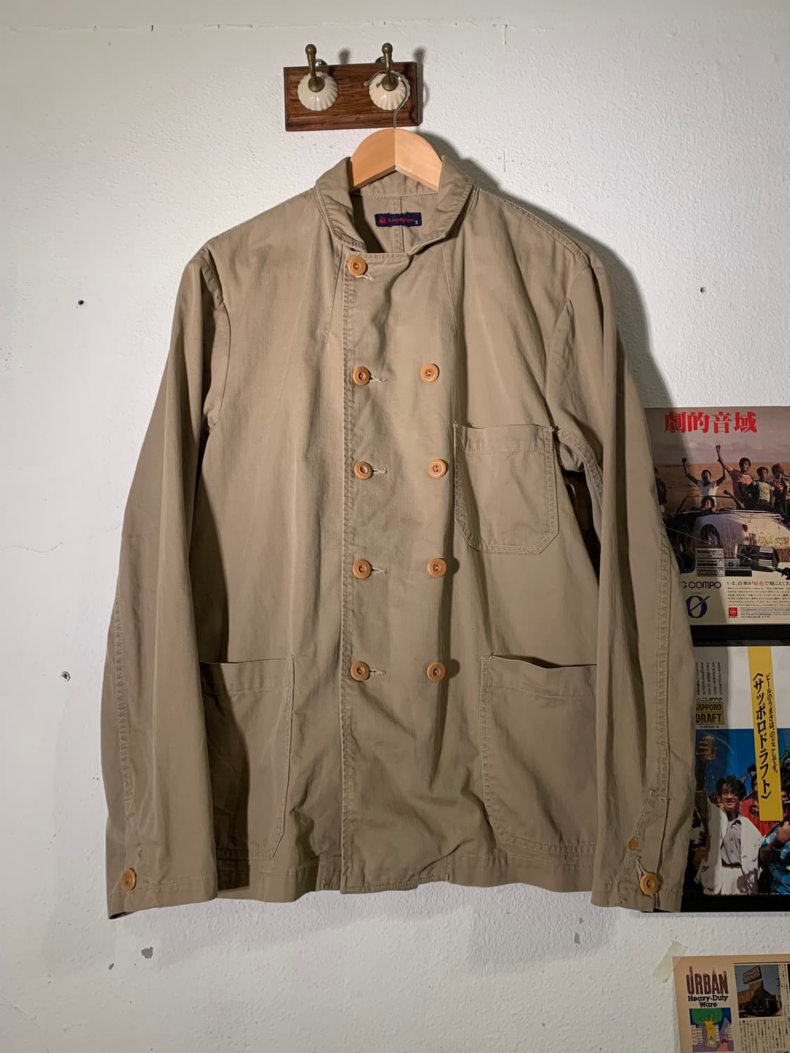 45rpm 베이지 피코트 셔츠 자켓 상품이미지4