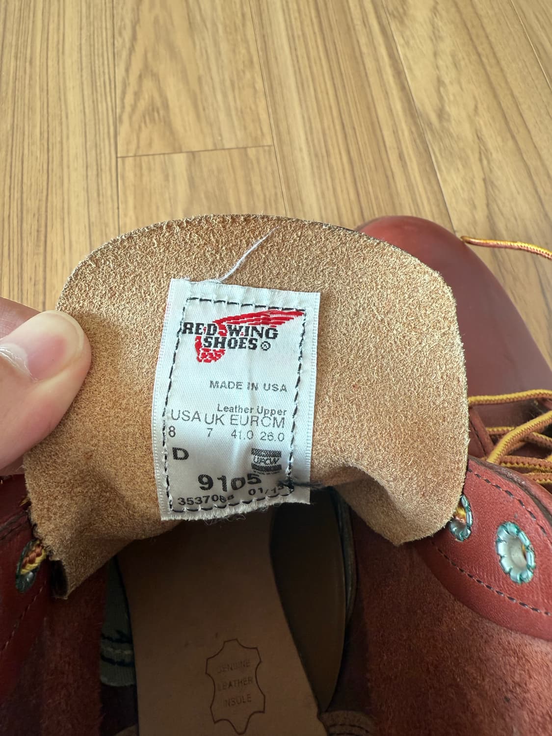 레드윙 (red wing) /9105 워커 부츠 /260 (us8D) 상품이미지5