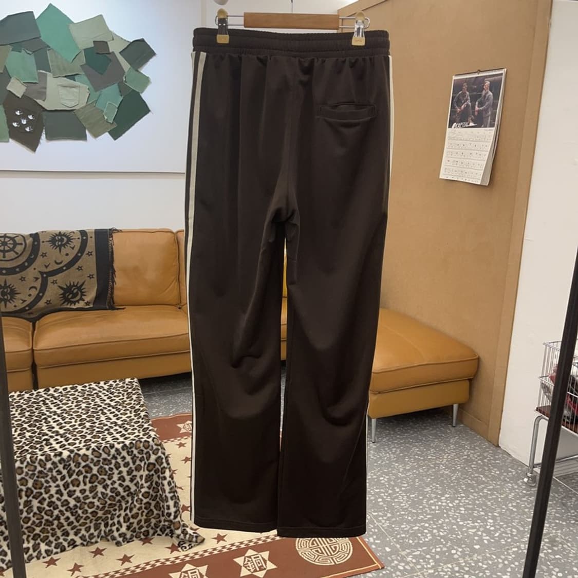 아디다스 빈티지 오리지널 삼선 브라운 트랙팬츠 XS C08828 상품이미지4