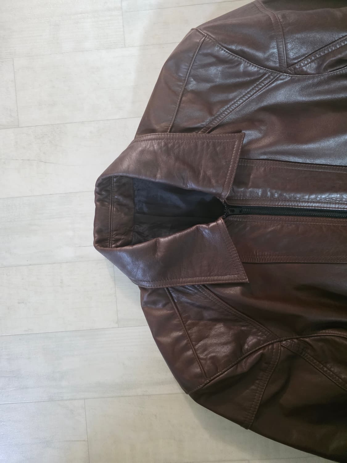 엘무드 블레이즈 카우하이드 레더 자켓 번트브라운 44 상품이미지3