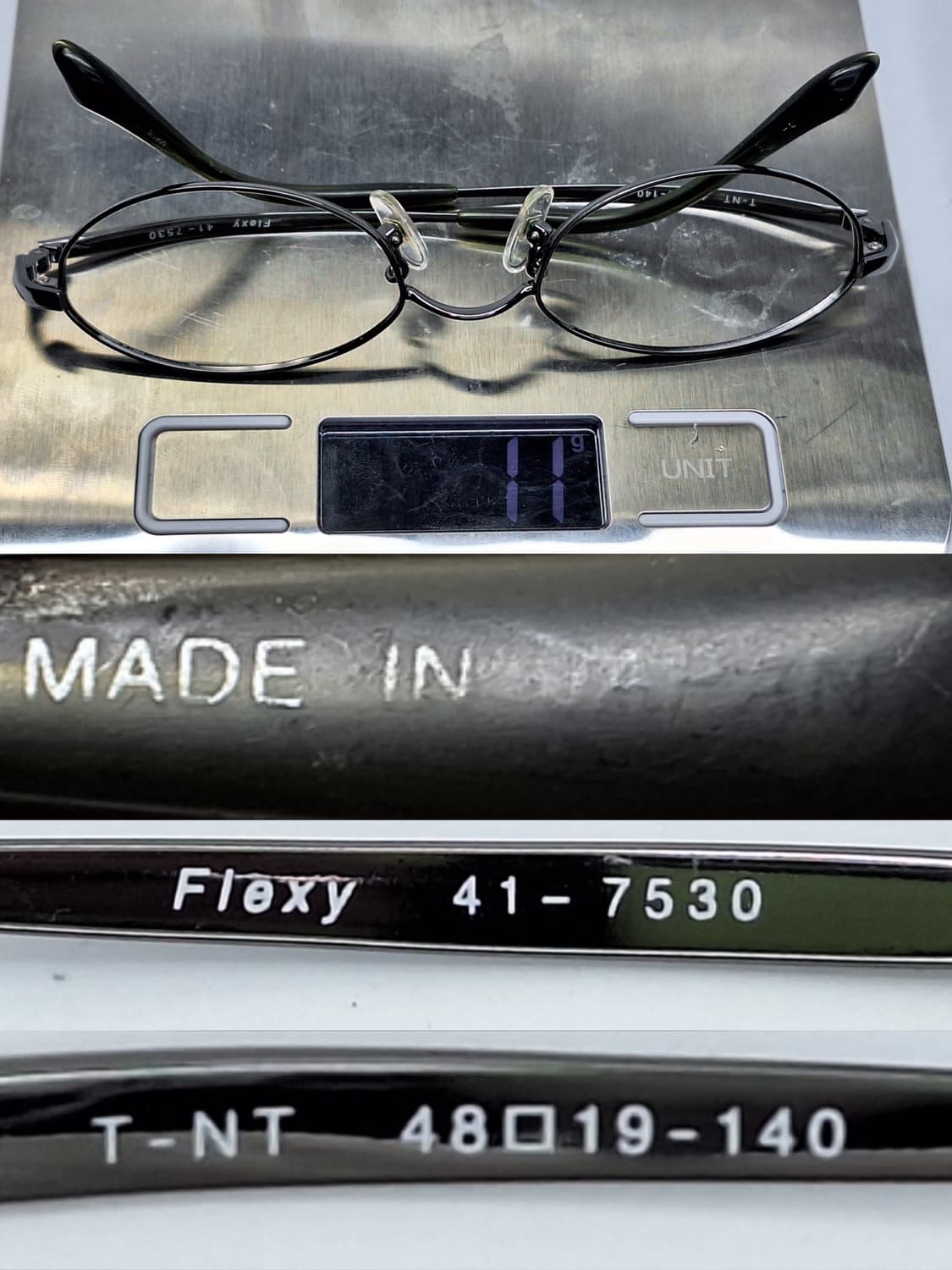 90s 일본 하우스 브랜드 FLEXY 41-7530 T-NT 형상기억합금 상품이미지9