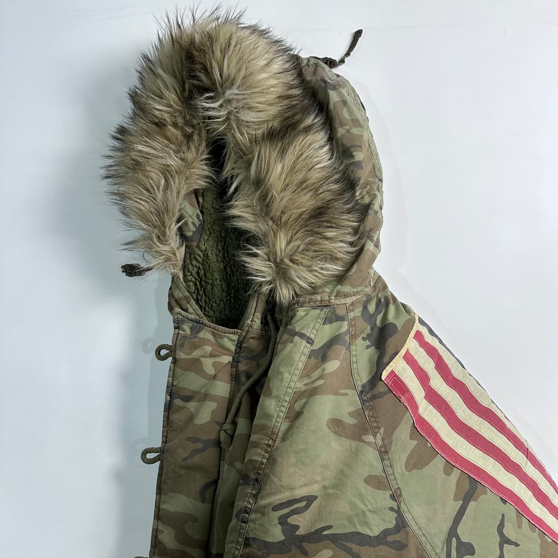 폴로 D&S 카모 성조기 파카 상품이미지2