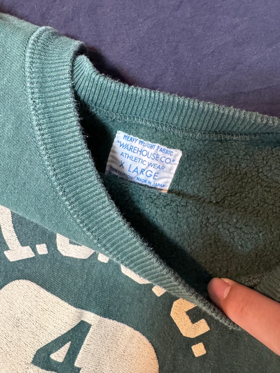 웨어하우스 리버스위브 스웻셔츠 상품이미지2