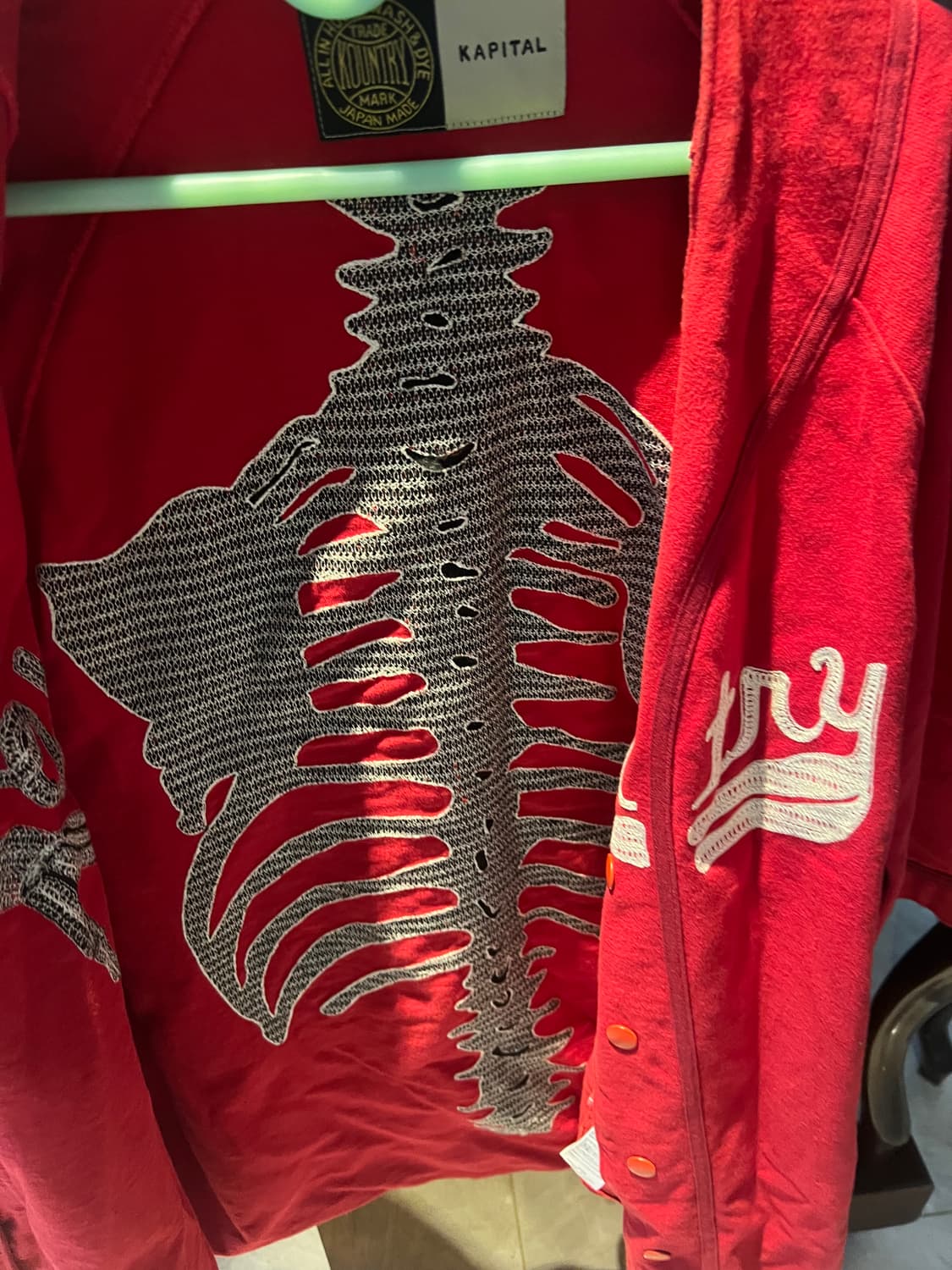 캐피탈 본 베이스볼 셔츠 4 사이즈 레드 상품이미지3