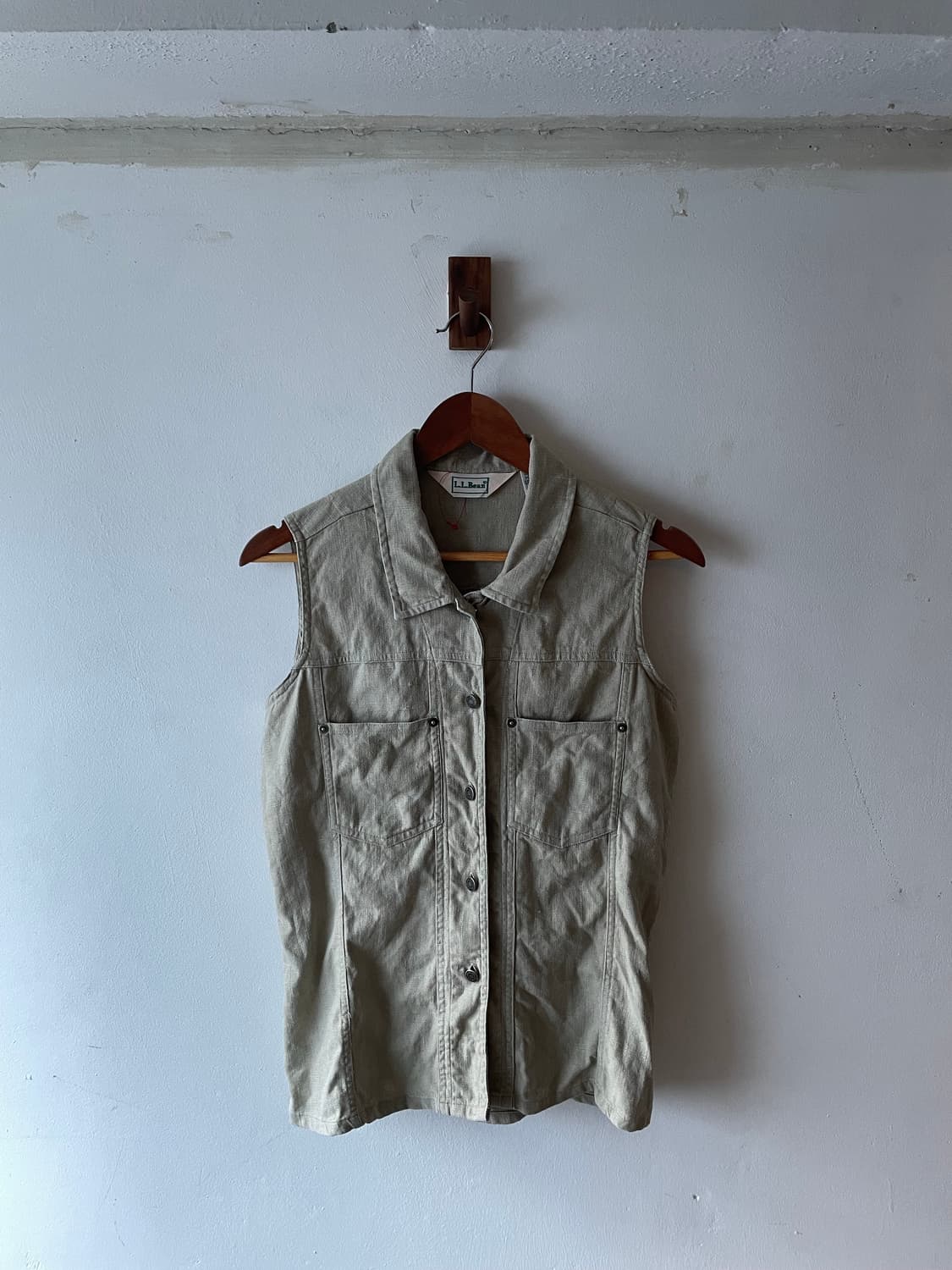80-90‘s Vintage L.L.Bean Linen Work Vest 상품이미지2