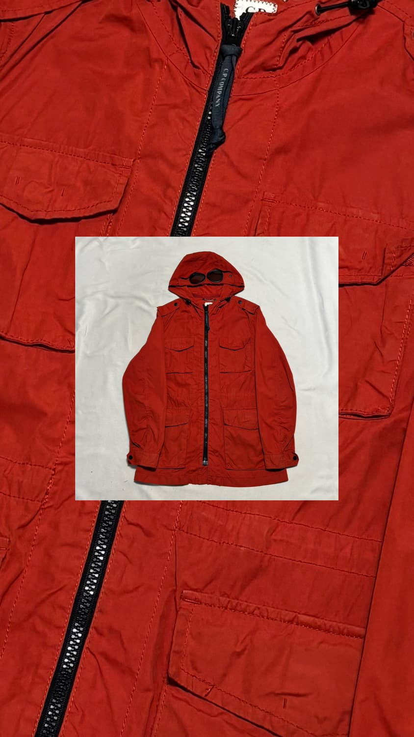 C.P. Company 오렌지 고글 자켓 상품이미지1