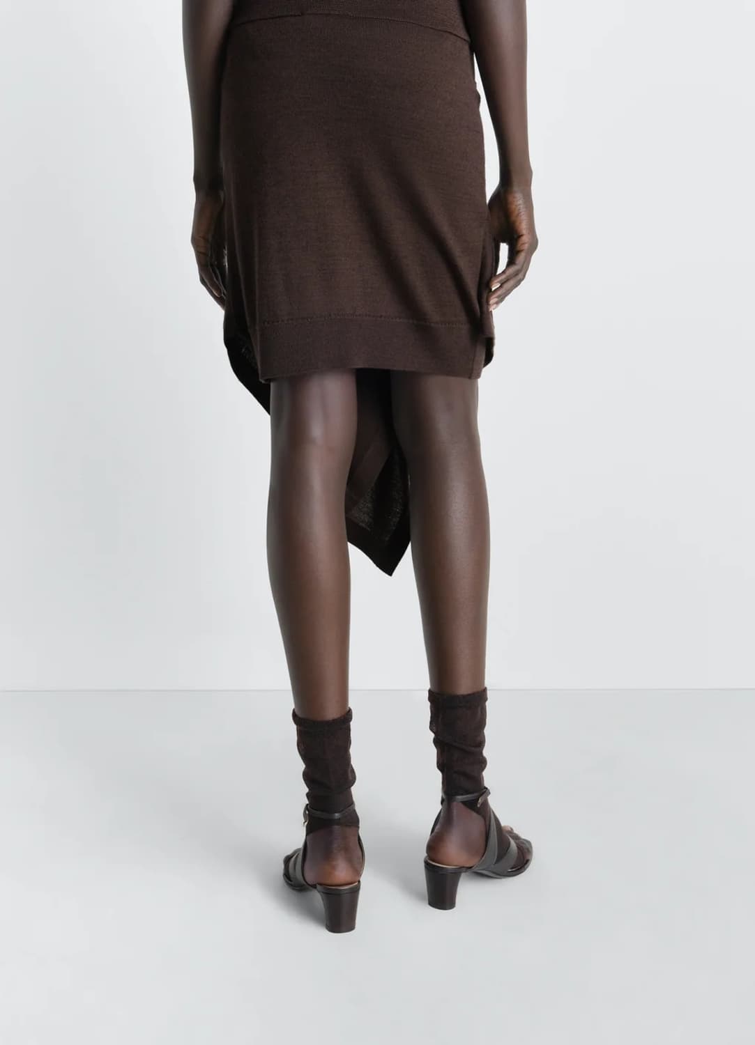 [XS]르메르 26ss 버튼 스커트/다크 카카오 상품이미지4