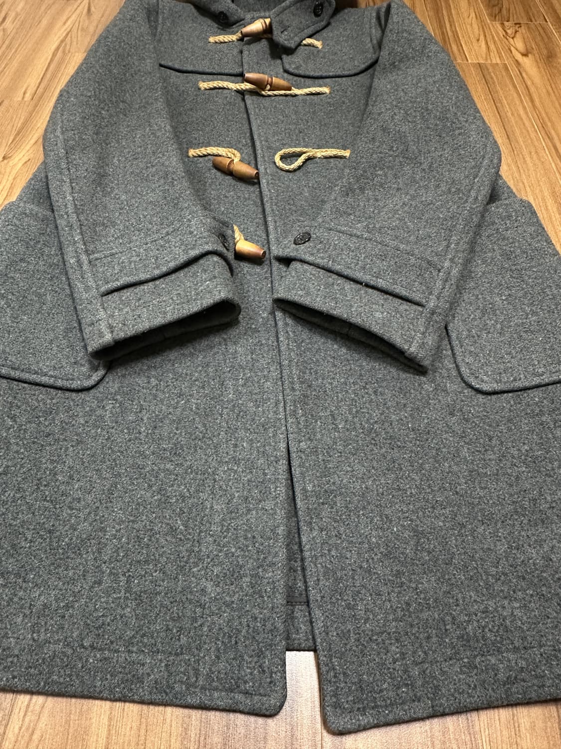 폴로진스 울 더플코트 그레이(여성 M) 상품이미지4