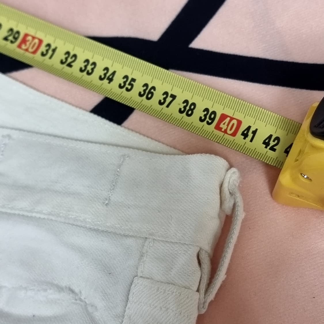 폴로 데님엔서플라이 화이트 데미지 청바지(32) 상품이미지2