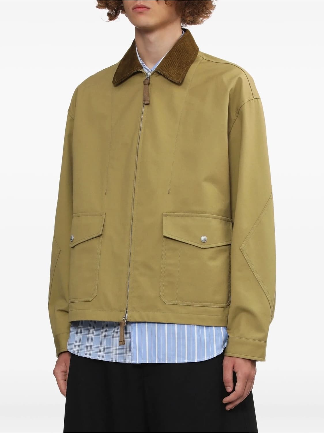 꼼데가르송옴므 25fw 코듀로이칼라 트리플레이어 트러커쟈켓 L 상품이미지3