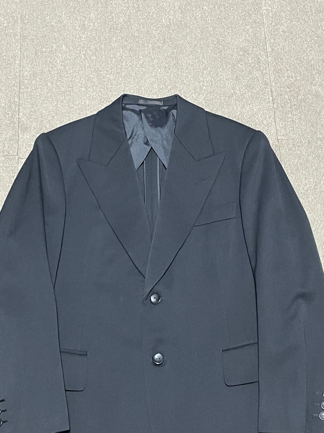 테일러 키타자와 블랙 울 블레이저 자켓 J02863 상품이미지3