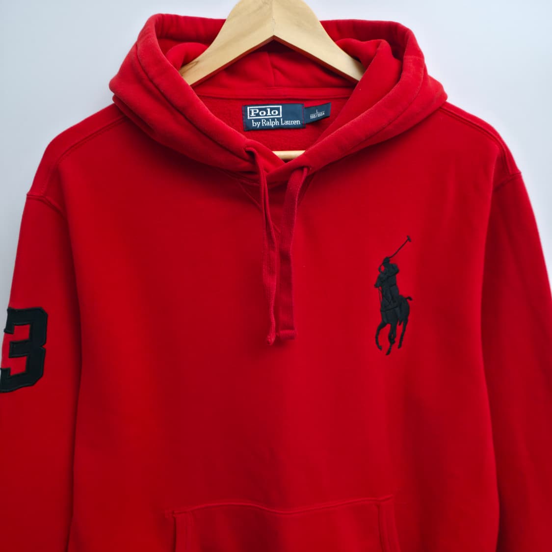[L] 폴로 랄프로렌 레드 빅포니 후드티 상품이미지2