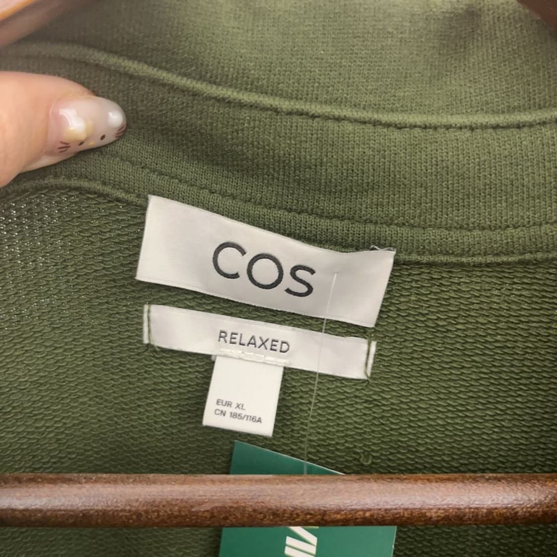 코스 COS 릴렉스 반집업 스웻셔츠 맨투맨 105 C06322 상품이미지4