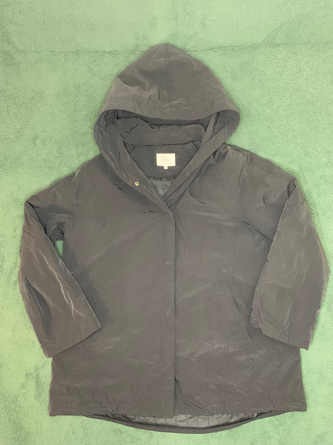 에피그램 후드 코트 차콜 색상 상품이미지1