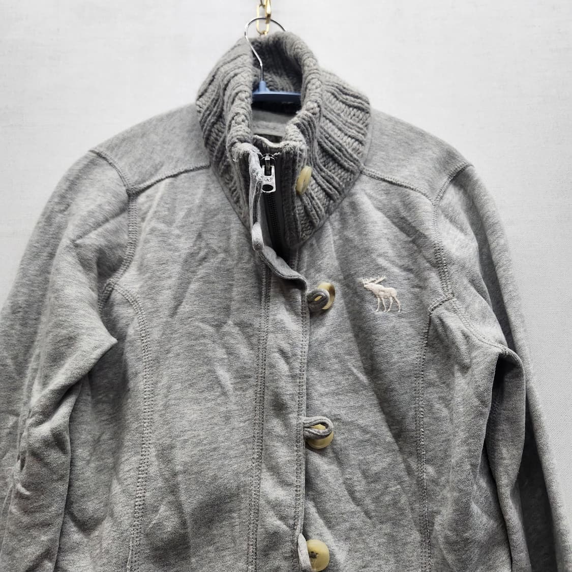 아베크롬비 로고 Y2K 버튼 가디건 집업 S(S) 상품이미지2