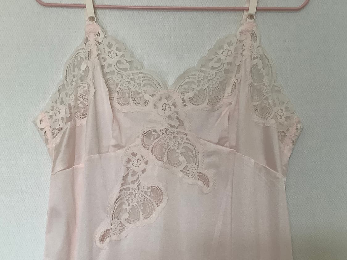 연핑크 새틴 페어리 슬립 상품이미지2